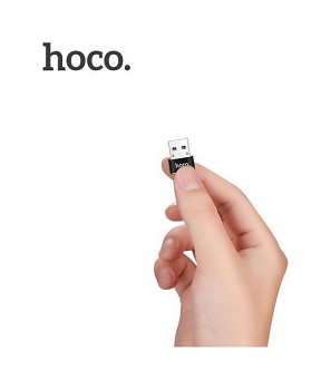 Adaptér HOCO UA6 USB-A - USB-C černý