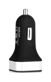 Autodobíječ USB Dual 3.1 A černý
