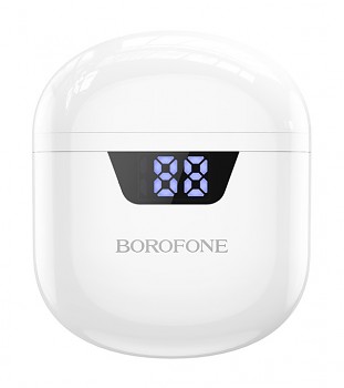 Bezdrátová sluchátka Borofone BW05 TWS bílá5
