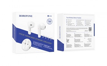 Bezdrátová sluchátka Borofone BW08 TWS bílá 2