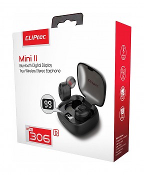 Bezdrátová sluchátka Cliptec BTW306D Mini II červená 1