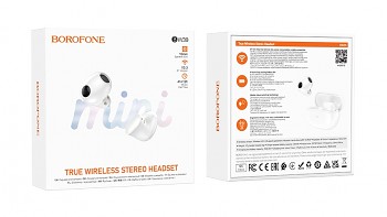 Bezdrátová sluchátka Borofone BW39 TWS bílá