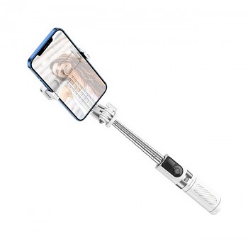 Bluetooth tripod selfie tyč Borofone BY9 bílá