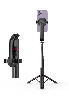 Bluetooth tripod selfie tyč TopQ s podporou MagSafe černá_3