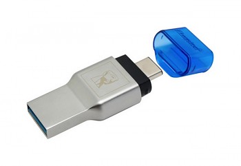 Čtečka paměťových karet značky Kingston USB 3.1 2v1 s jedním slotem microSD