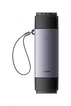 Čtečka paměťových karet Baseus USB + USB-C (Type-C) se dvěma sloty šedá