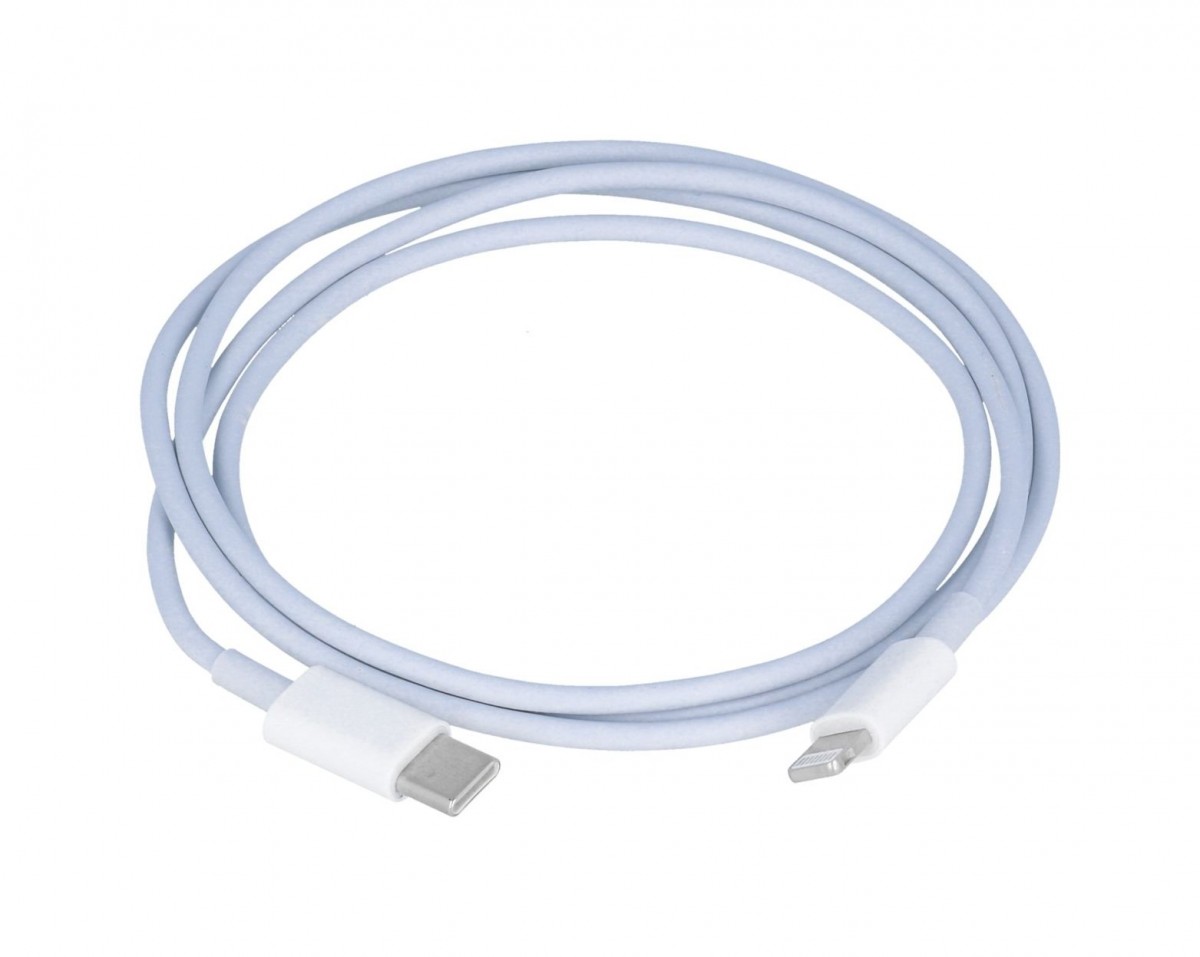 Datový kabel Super Flash Charge USB-C - Lightning 1 m bílý 5A (2)