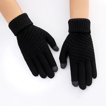Dotykové rukavice pro mobilní telefon STYLE černé vel. S-M