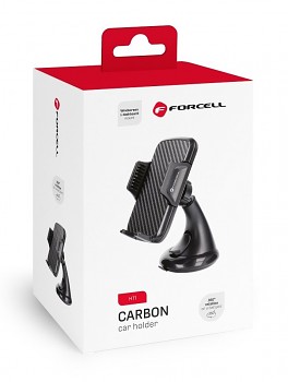 Držák na mobil do auta Forcell Carbon HT1 černý 3