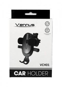 Držák na mobil na větrací mřížku Vennus VCH01 černý 