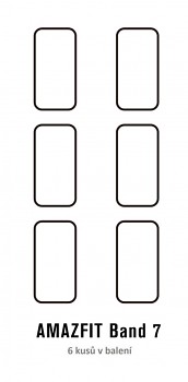 Fólie RedGlass na Amazfit Band 7 6 ks 1