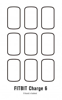 Fólie RedGlass na Fitbit Charge 6 9 ks 1