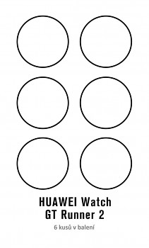 Fólie RedGlass na Huawei Watch GT Runner 2 6 ks