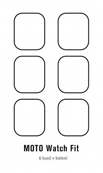 Fólie RedGlass na Motorola Moto Watch Fit 6 ks