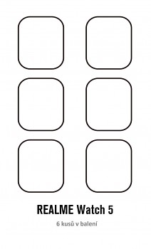 Fólie RedGlass na Realme Watch 5 6 ks