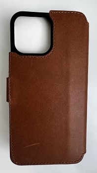 Kožené pouzdro typu kniha FIXED ProFit pro Apple iPhone 13 Pro Max, hnědé VADA