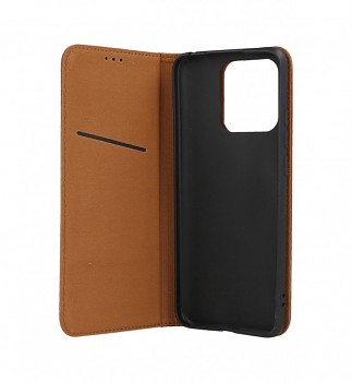 Knížkové pouzdro Leather SMART PRO na Xiaomi Redmi 12C hnědé 2