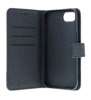 Knížkové pouzdro GOMMA na iPhone 16e černé_2