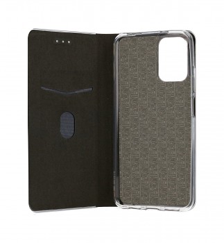 Knížkové pouzdro Luna Book na Xiaomi Redmi Note 10 černo-stříbrné (2)