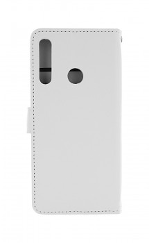 Knížkové pouzdro na Huawei Y6p bílé s přezkou