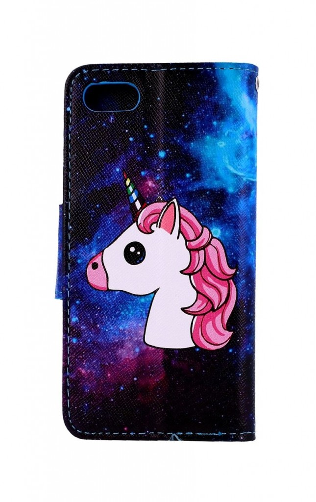 Knížkové pouzdro na iPhone SE 2020 Space Unicorn