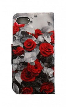 Knížkové pouzdro na iPhone SE 2022 Červené růže mix 1