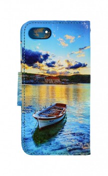 Knížkové pouzdro na iPhone SE 2022 Loďka 1