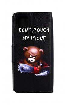 Knížkové pouzdro na Xiaomi Redmi 9C Don't Touch méďa_1