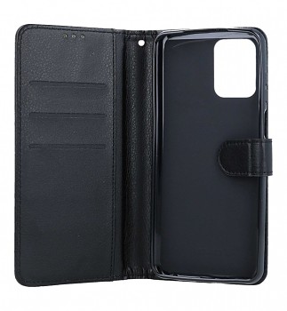 Knížkové pouzdro na Motorola Edge 70 Fusion černé s přezkou1
