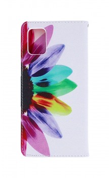 Knížkové pouzdro na Samsung A51 Barevná květina