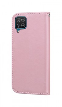 Knížkové pouzdro TopQ na mobil Samsung A12 růžové s králíčkem2