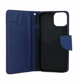 Knížkové pouzdro TopQ na mobil iPhone 15 červené 2