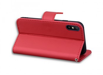 Knížkové pouzdro TopQ na mobil Xiaomi Redmi 9A vínové s kočičkou4