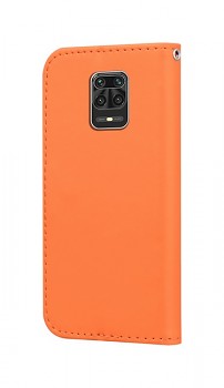 Knížkové pouzdro TopQ na mobil Xiaomi Redmi Note 9 Pro Oranžové s žabkou2