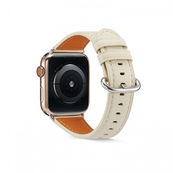 Kožený řemínek TopQ Luxury pro chytré hodinky Apple Watch 3-4-5-6-SE 38-40mm