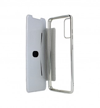 Knížkové pouzdro Forcell Electro Book na Samsung S20 stříbrné (2)
