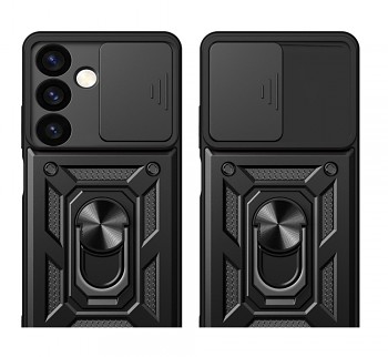 Zadní ultra odolný kryt TopQ Armor Lens na mobil Samsung S24 Plus černý