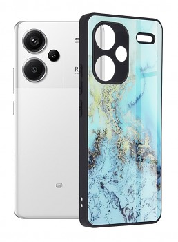 Zadní pevný kryt Techsuit Glaze na mobil Xiaomi Redmi Note 13 Pro+ 5G Blue Ocean