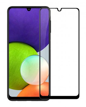 Tvrzené sklo LITO na mobil Samsung A22 FullGlue černé