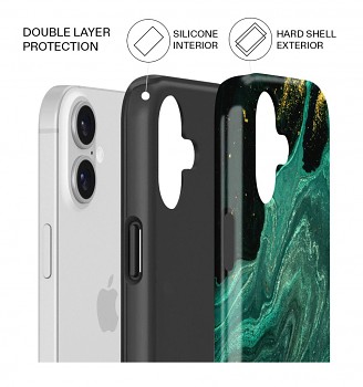 Luxusní kryt AURIX MagSafe na iPhone 17 Green Lagoon