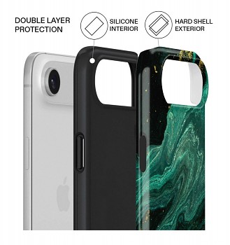 Luxusní kryt AURIX MagSafe na iPhone Air Green Lagoon