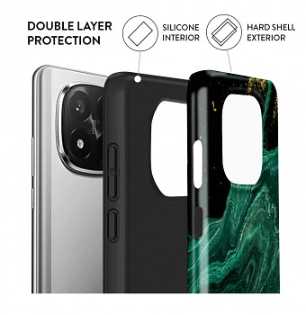 Luxusní kryt AURIX na Xiaomi Redmi Note 15 5G Green Lagoon