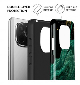 Luxusní kryt AURIX na Xiaomi Redmi Note 15 Green Lagoon