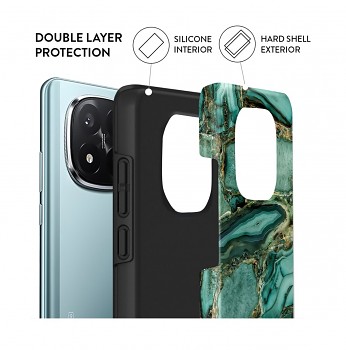 Luxusní kryt AURIX Xiaomi Redmi Note 14 Pro+ 5G Emerald Glow 1