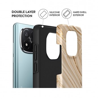 Luxusní kryt AURIX Xiaomi Redmi Note 14 Pro+ 5G Golden Sands 1