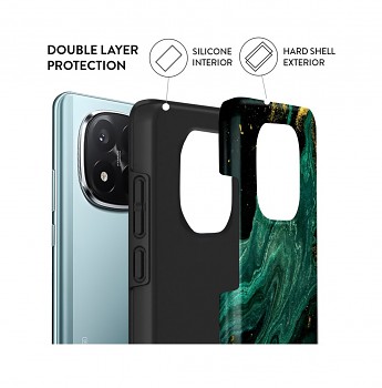 Luxusní kryt AURIX Xiaomi Redmi Note 14 Pro+ 5G Green Lagoon 1
