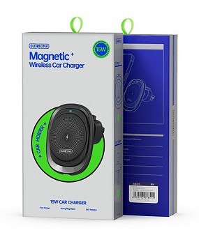 Magnetický držák s funkcí bezdrátového nabíjení Duzzona V1 15W černý 5