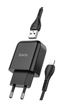 Nabíječka HOCO N2 Vigour pro iPhone včetně Lightning kabelu 2.1A černá