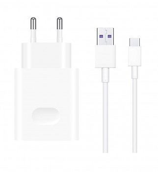 Rychlonabíječka Huawei HW-100225E00 včetně USB-C datového kabelu bílá 22,5W