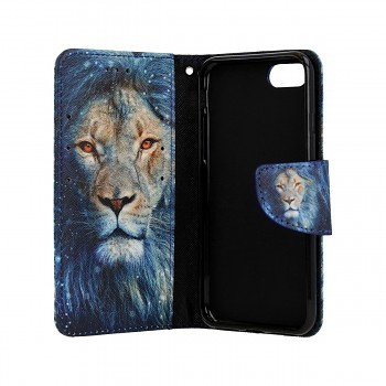 Knížkové pouzdro na iPhone SE 2020 Kouzelný lev (1)